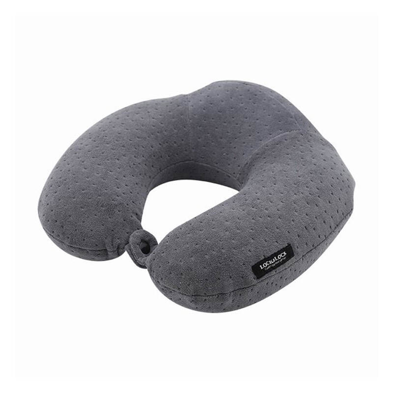 Gối K&ecirc; Cổ Locknlock Velvet, 280X280Mm - 2 M&agrave;u (N&acirc;u, X&aacute;m)- LTZ852 image number null